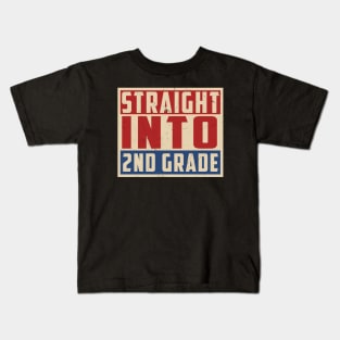 Straight Into 2nd Grade Kids T-Shirt